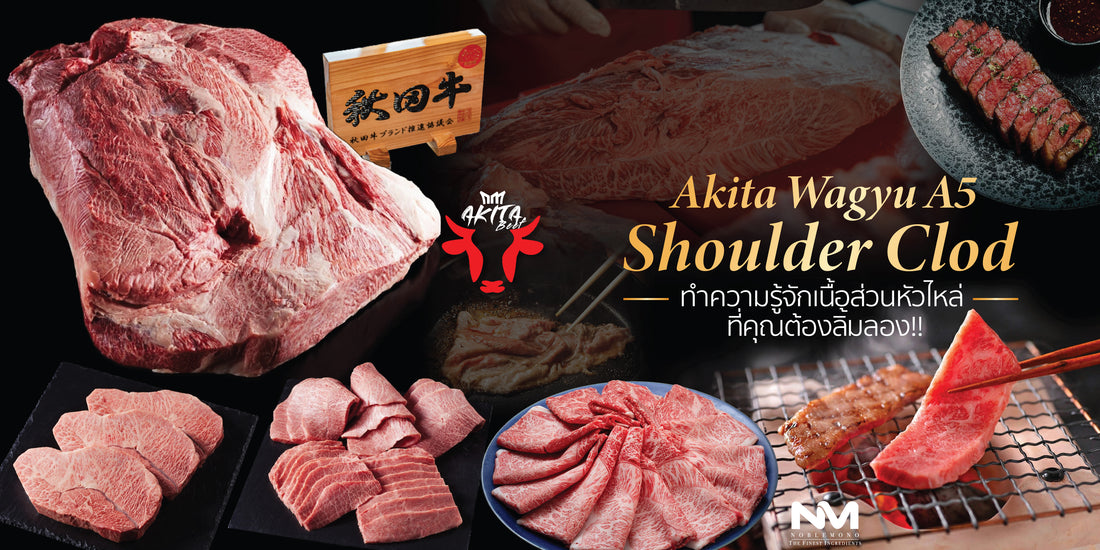 Akita Wagyu A5 -  Shoulder Clod  ทำความรู้จักเนื้อส่วนหัวไหล่ ที่คุณต้องลิ้มลอง